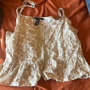 Green apron crop top